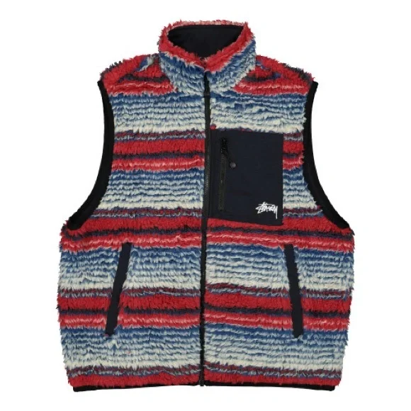 トップス Stussy striped vest Stussy | Jackets & Coats | Nwt Stussy Striped Sherpa Vest